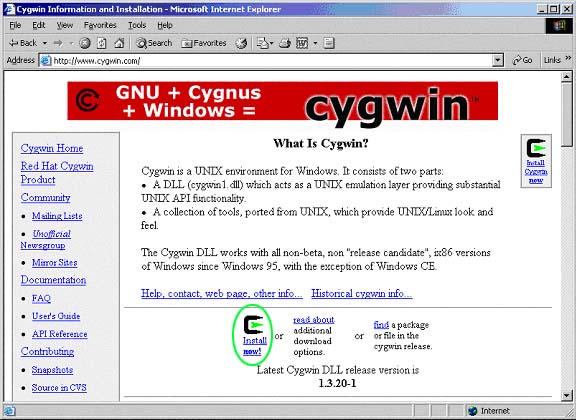 download cygwin packages manually
